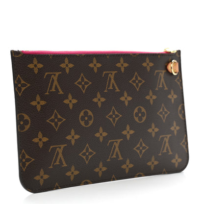 Louis Vuitton Monogram Neverfull MM GM Pochette Pivoine 3 of 7