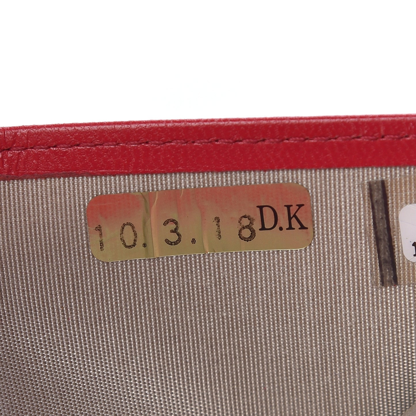 Lambskin Quilted Valentine Wallet Red