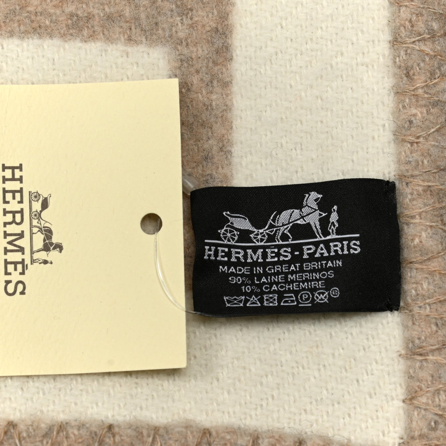 Wool Cashmere Avalon III Blanket Coco Camomille