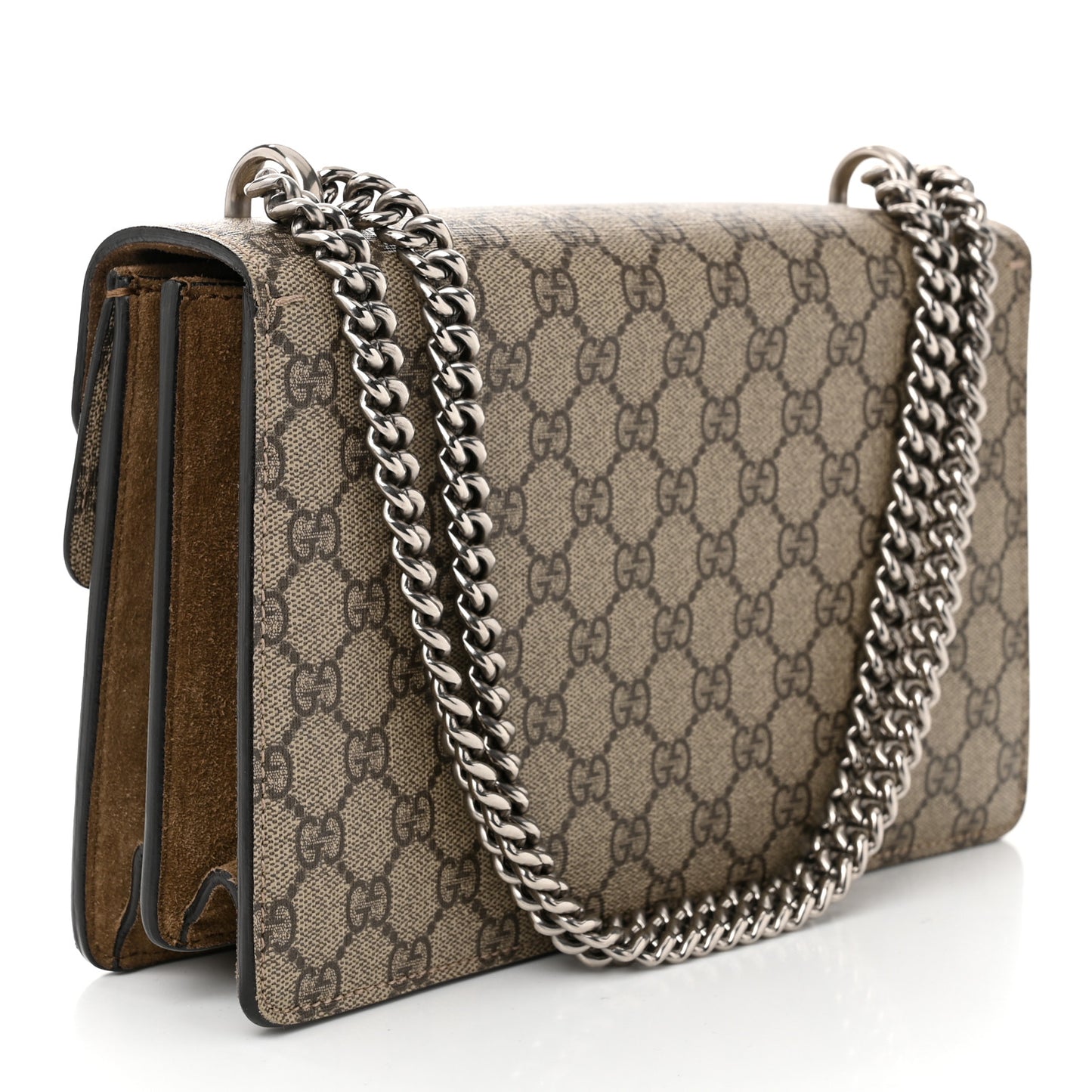 GG Supreme Monogram Small Dionysus Shoulder Bag Taupe