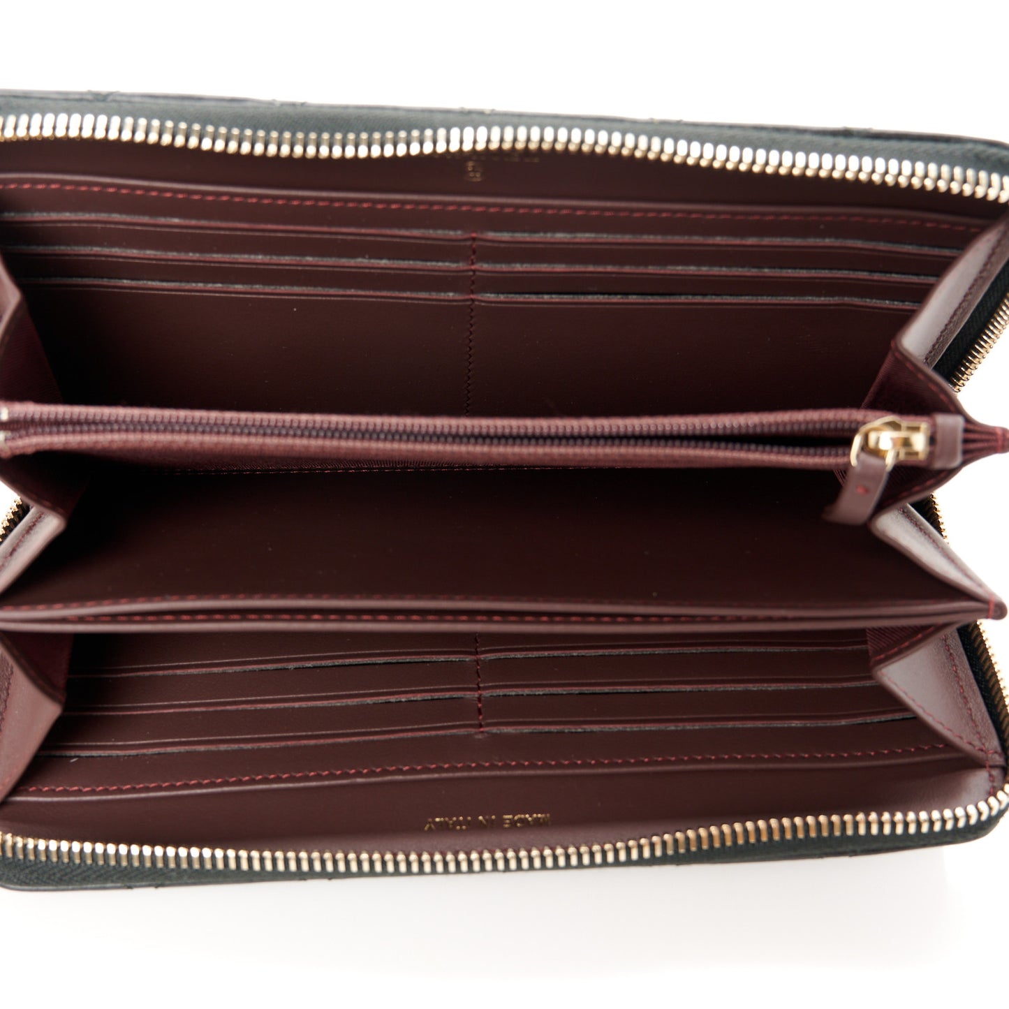Aged Calfskin Quilted Lucky Charms 2.55 Reissue Zip Around Wallet Black