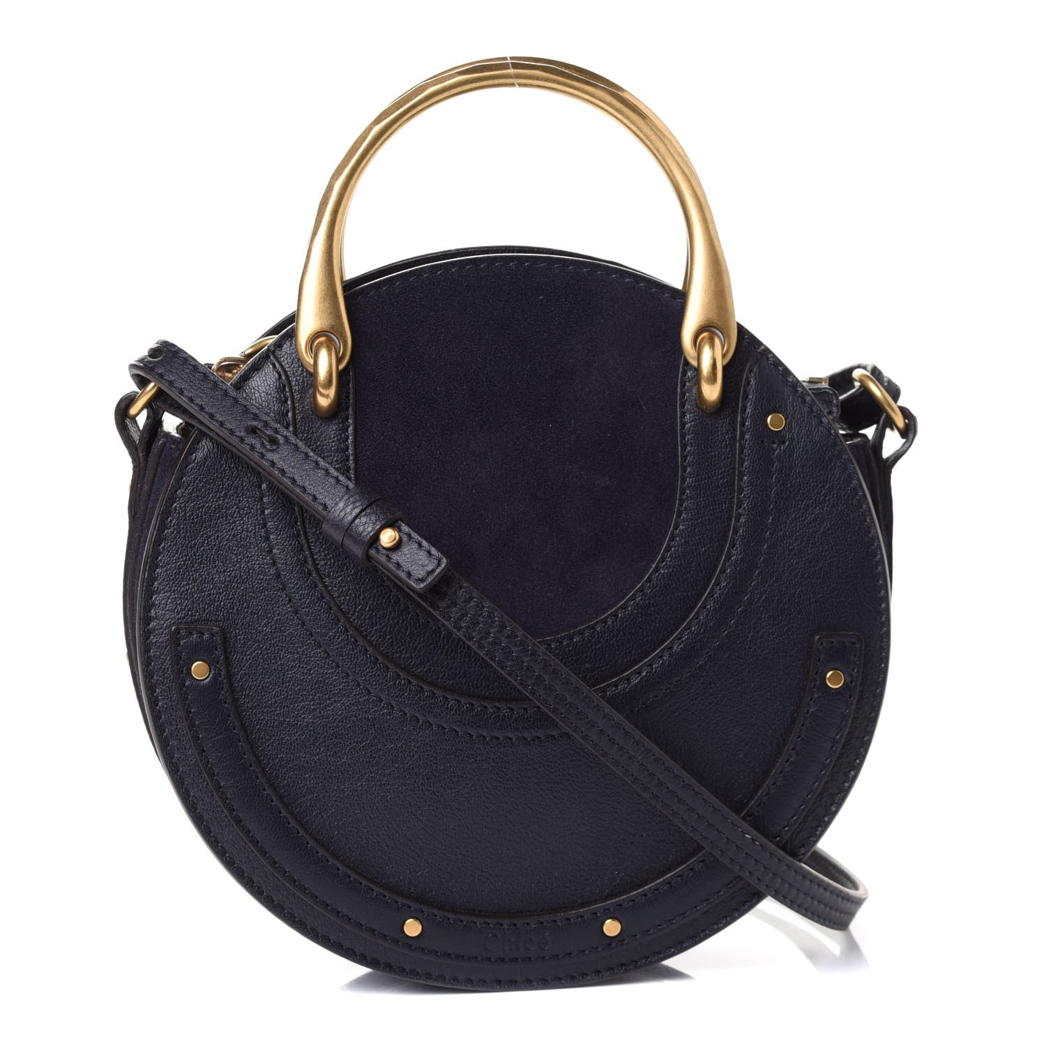 Chloe Calfskin Suede Small Pixie Bag Full Blue 1 of 4