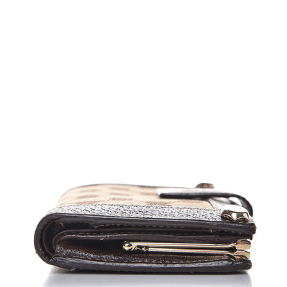 Gucci Monogram Charmy French Wallet Dark Brown 9 of 12