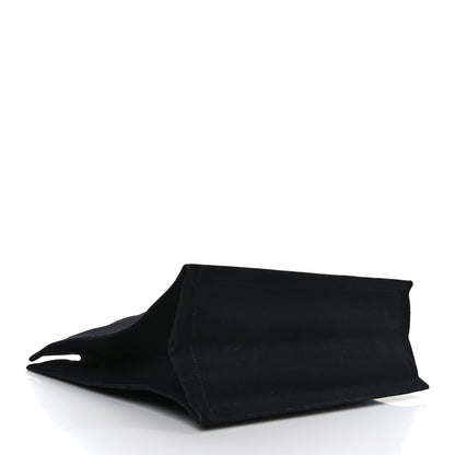Saint Laurent Linen Calfskin Rive Gauche Tote Black 4 of 8