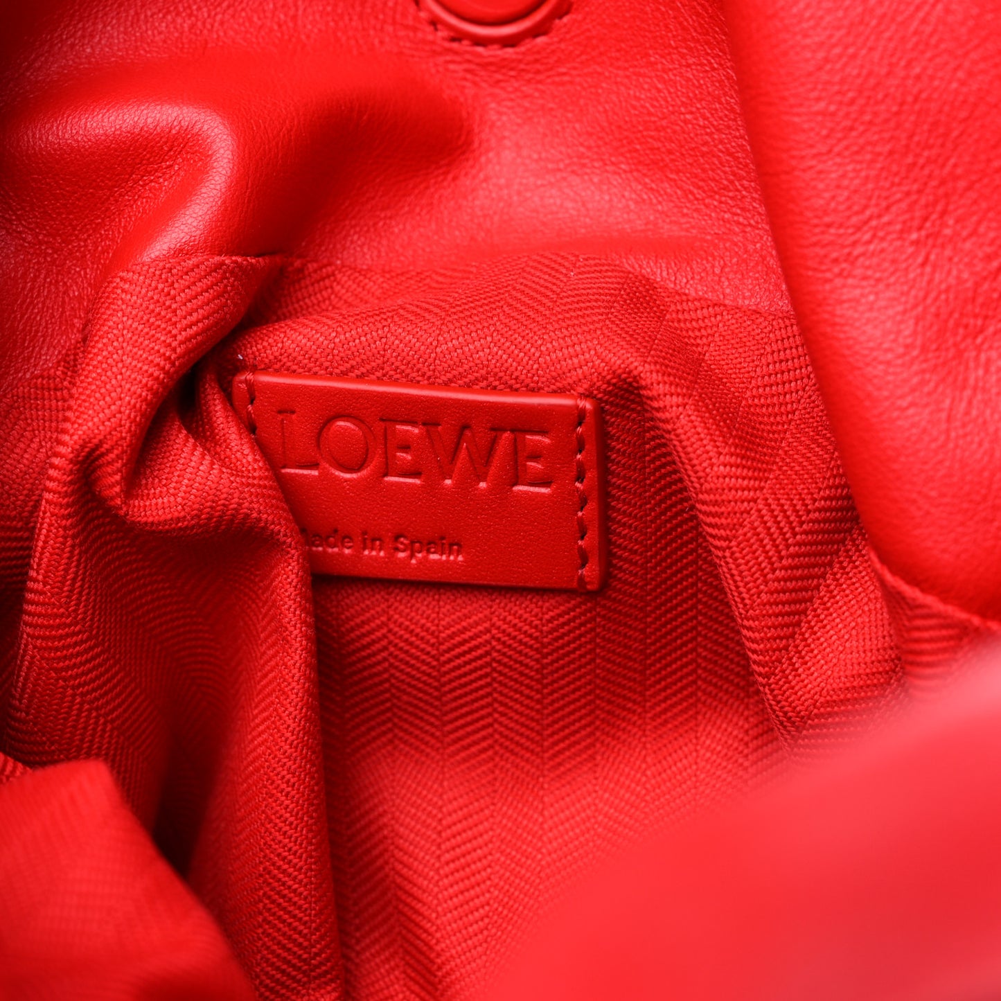 Calfskin Flamenco Puffer Knot Bag