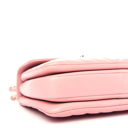 Chanel Lambskin Chevron Quilted Small Trendy CC Dual Handle Flap Bag Light Pink 7 of 10