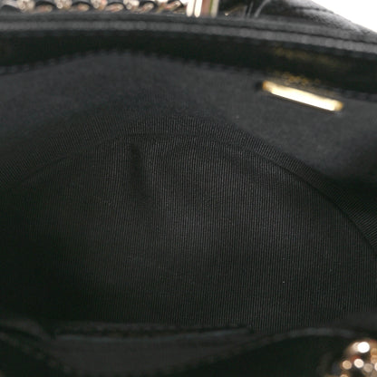 Chanel Shiny Caviar Quilted Small Duma Pockets Drawstring Backpack Black 5 of 12