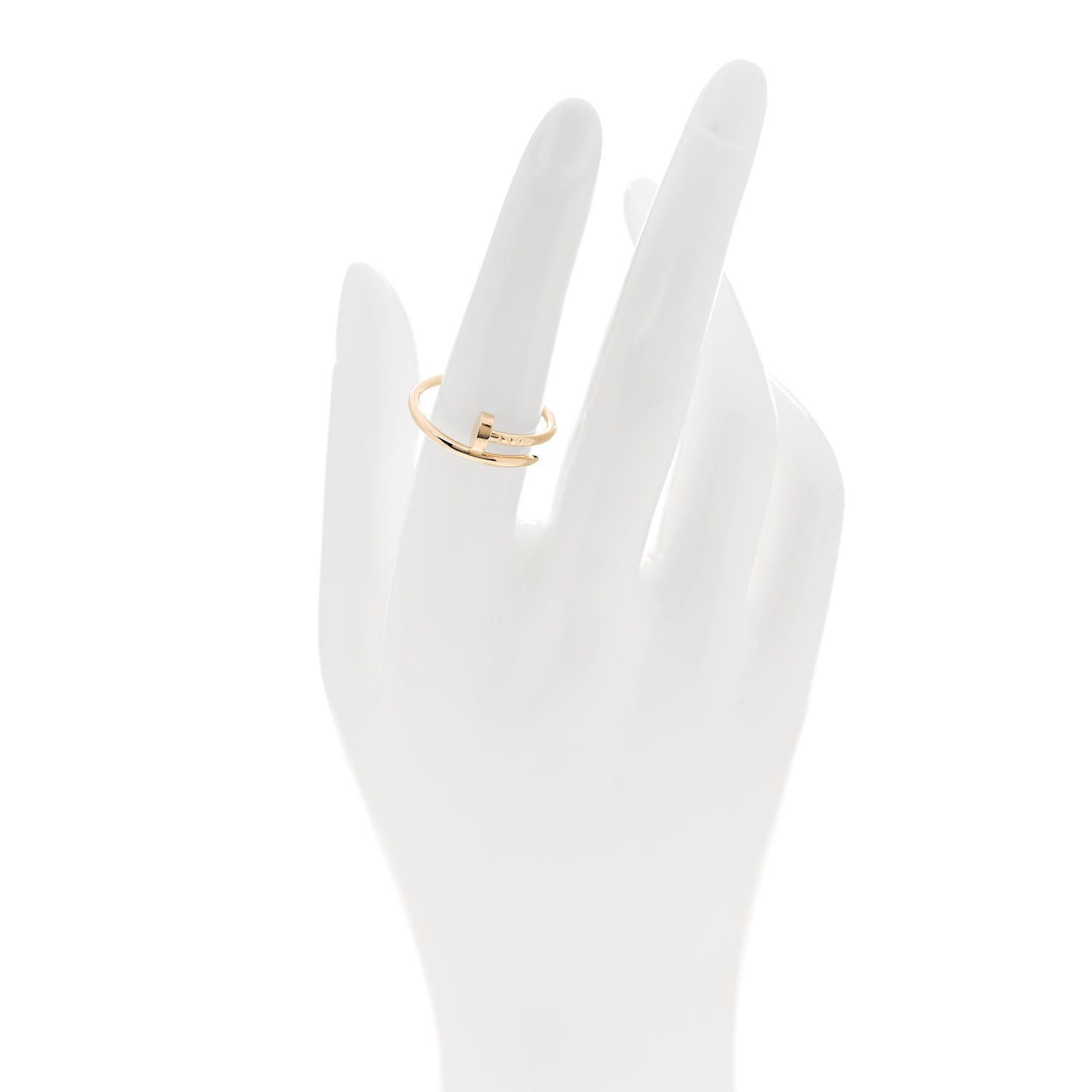 Cartier 18K Yellow Gold Small Juste Un Clou Ring 55 7.25 2 of 6