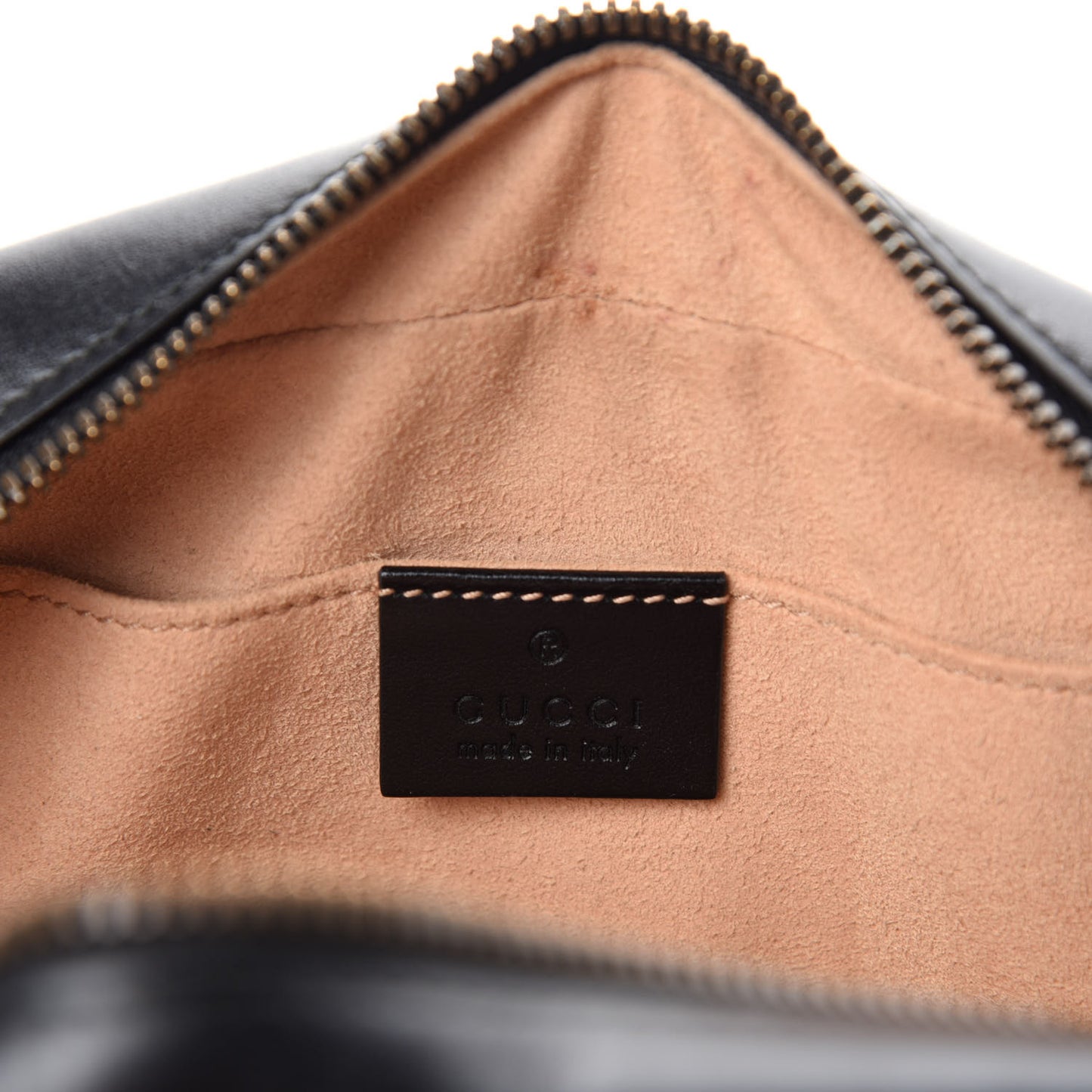 Calfskin Matelasse Small GG Marmont Chain Shoulder Bag Black