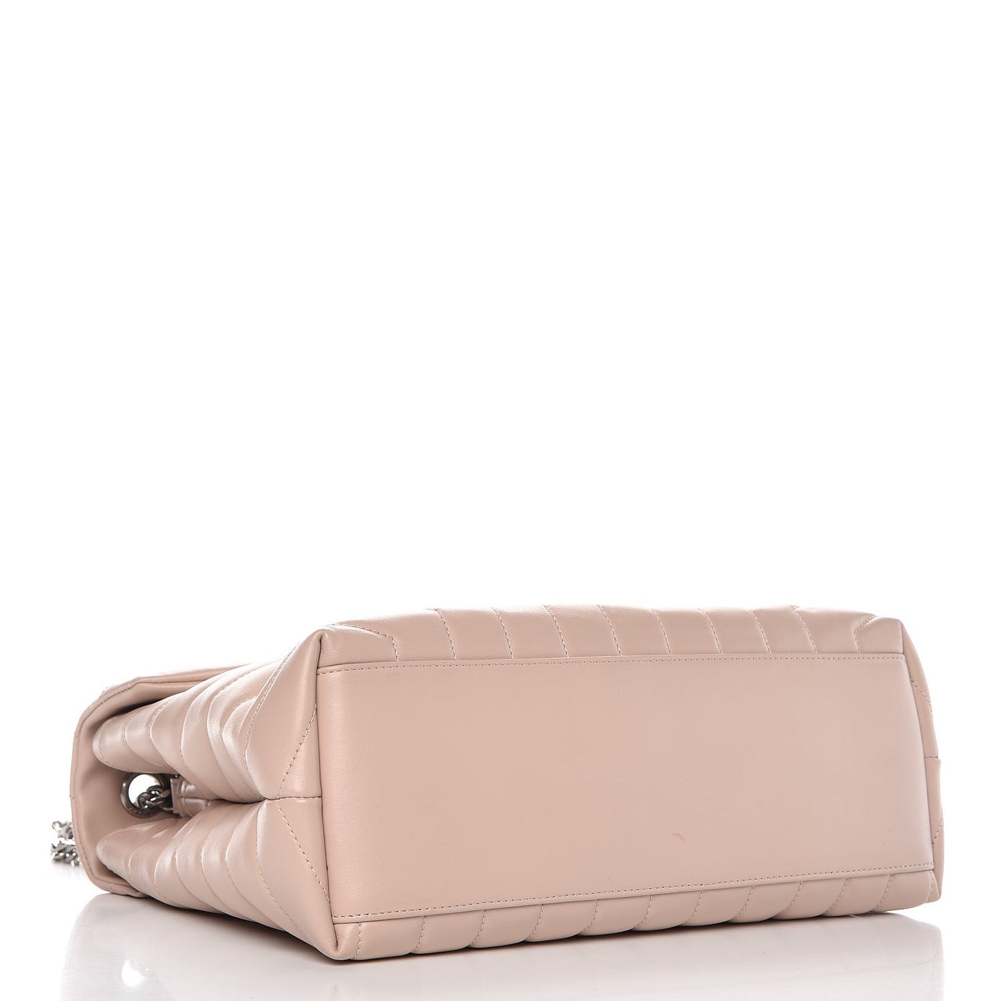 Calfskin Y Quilted Monogram Medium Loulou Chain Satchel Rose Antic