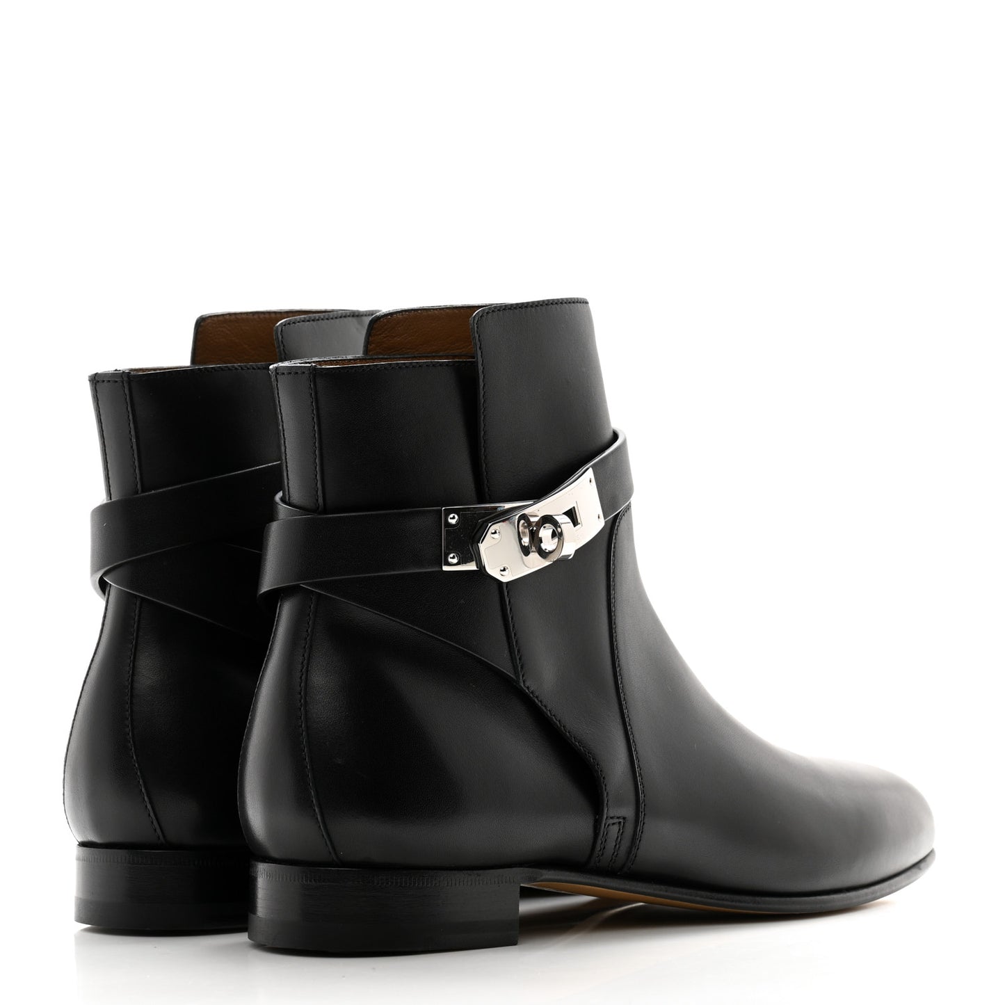 Calfskin Neo Ankle Boots 35.5 Black