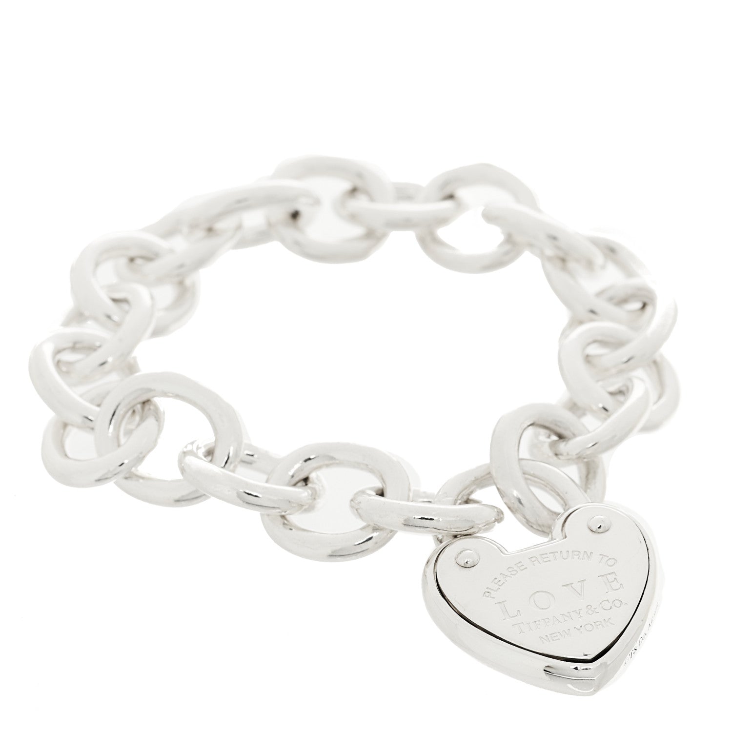 Tiffany Sterling Silver Return to Tiffany Love Lock Bracelet 1 of 4