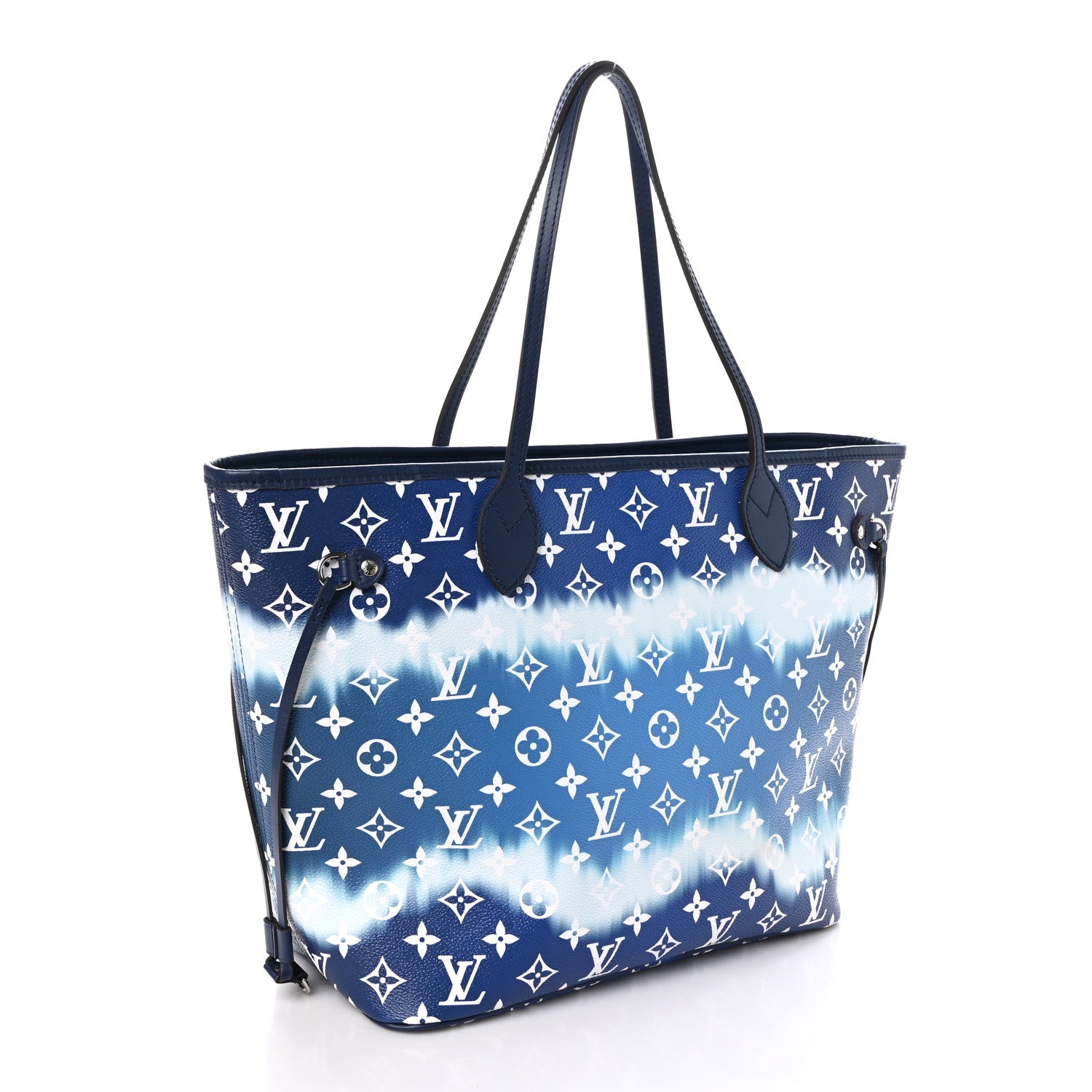 Louis Vuitton Monogram Escale Neverfull MM Blue 3 of 10