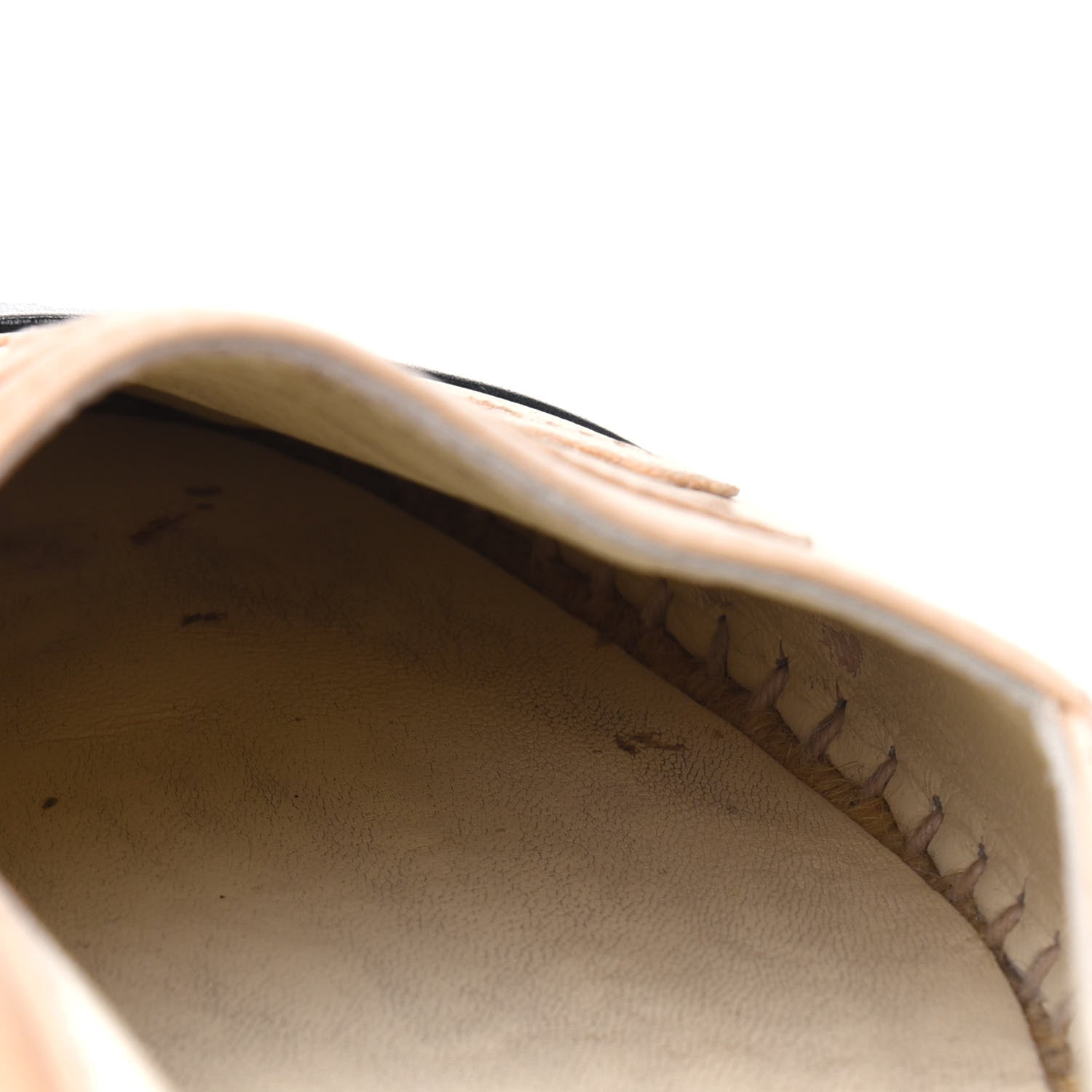 Chanel Lambskin CC Espadrilles 39 Beige Black 9 of 15