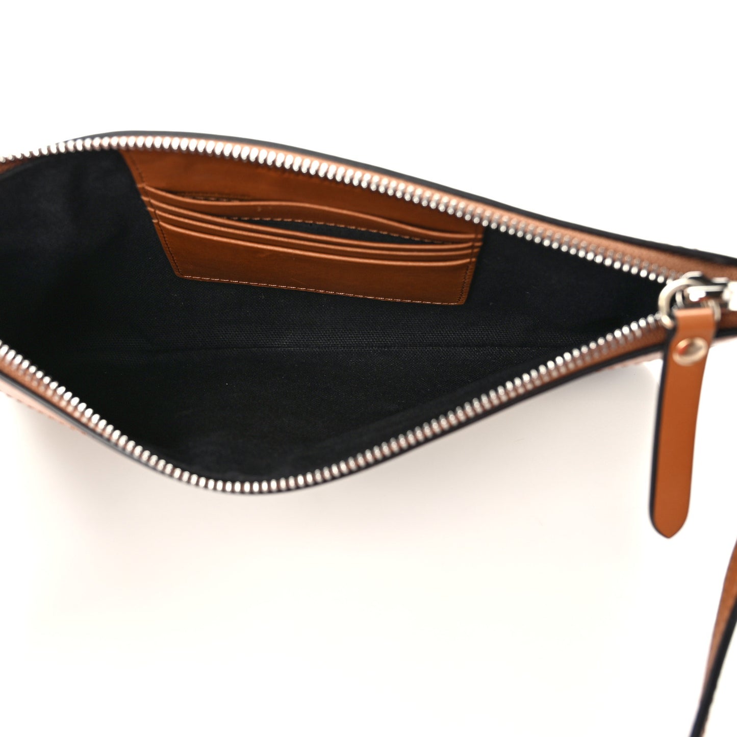 Mega Check Peyton Crossbody Clutch Bag Saddle Brown