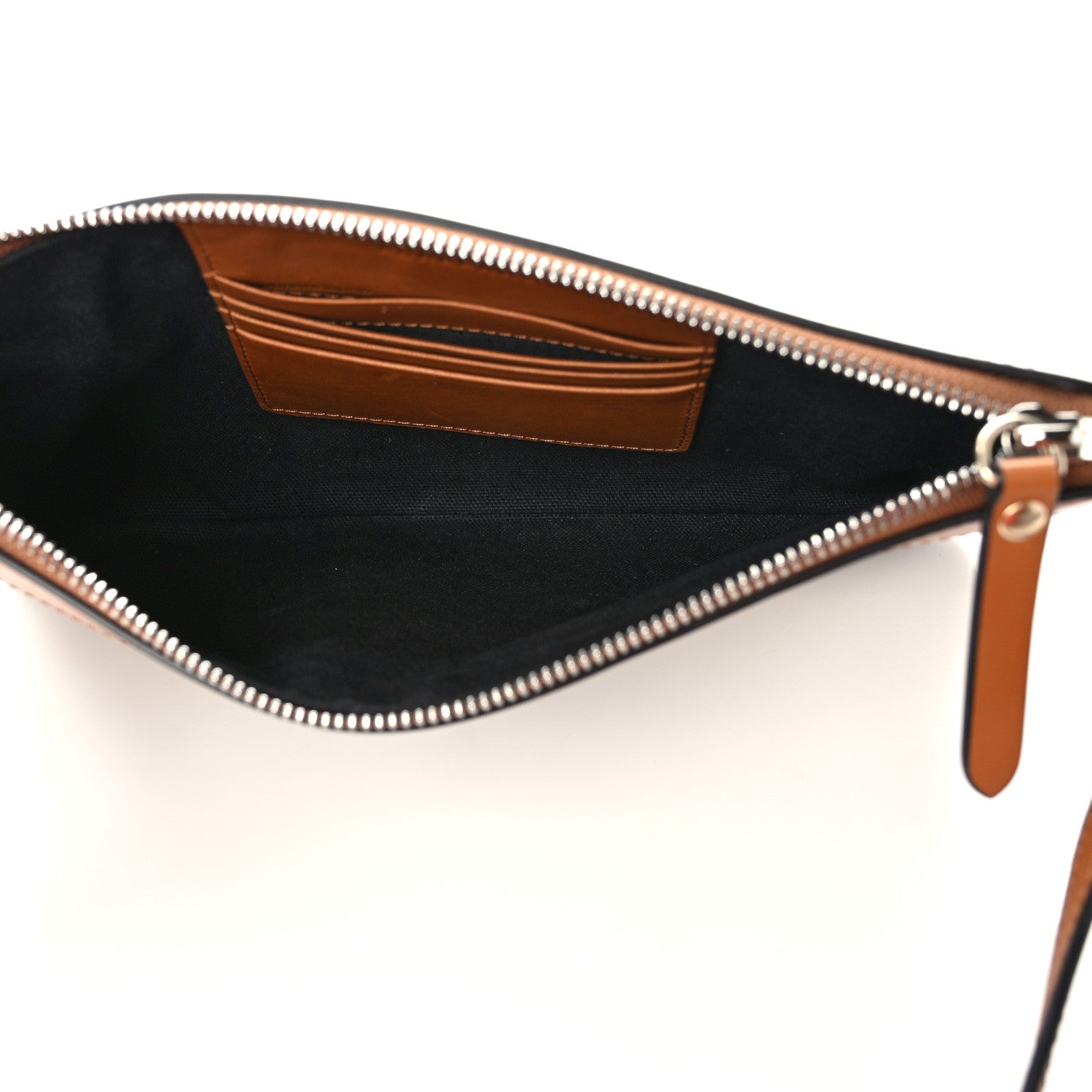 Burberry Mega Check Peyton Crossbody Clutch Bag Saddle Brown 4 of 7