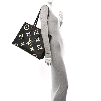 Louis Vuitton Empreinte Monogram Giant Onthego GM Black Beige 2 of 9