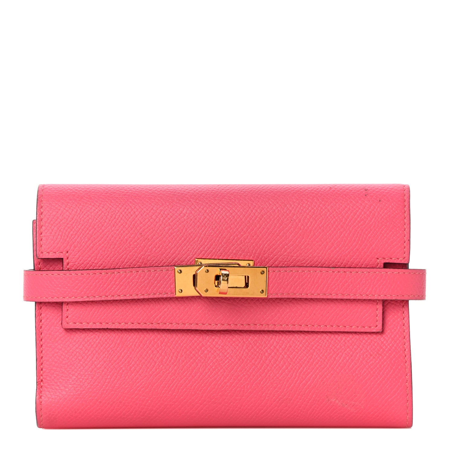 Hermes Epsom Medium Kelly Wallet Rose Extreme 1 of 12