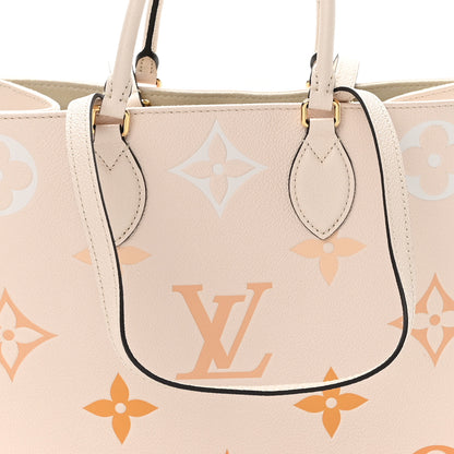 Louis Vuitton Empreinte Monogram Giant By The Pool Onthego MM Cream Saffron 7 of 9