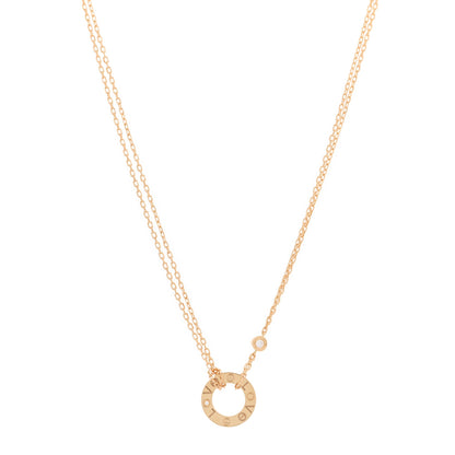 Cartier 18K Yellow Gold 2 Diamond LOVE Necklace 1 of 6