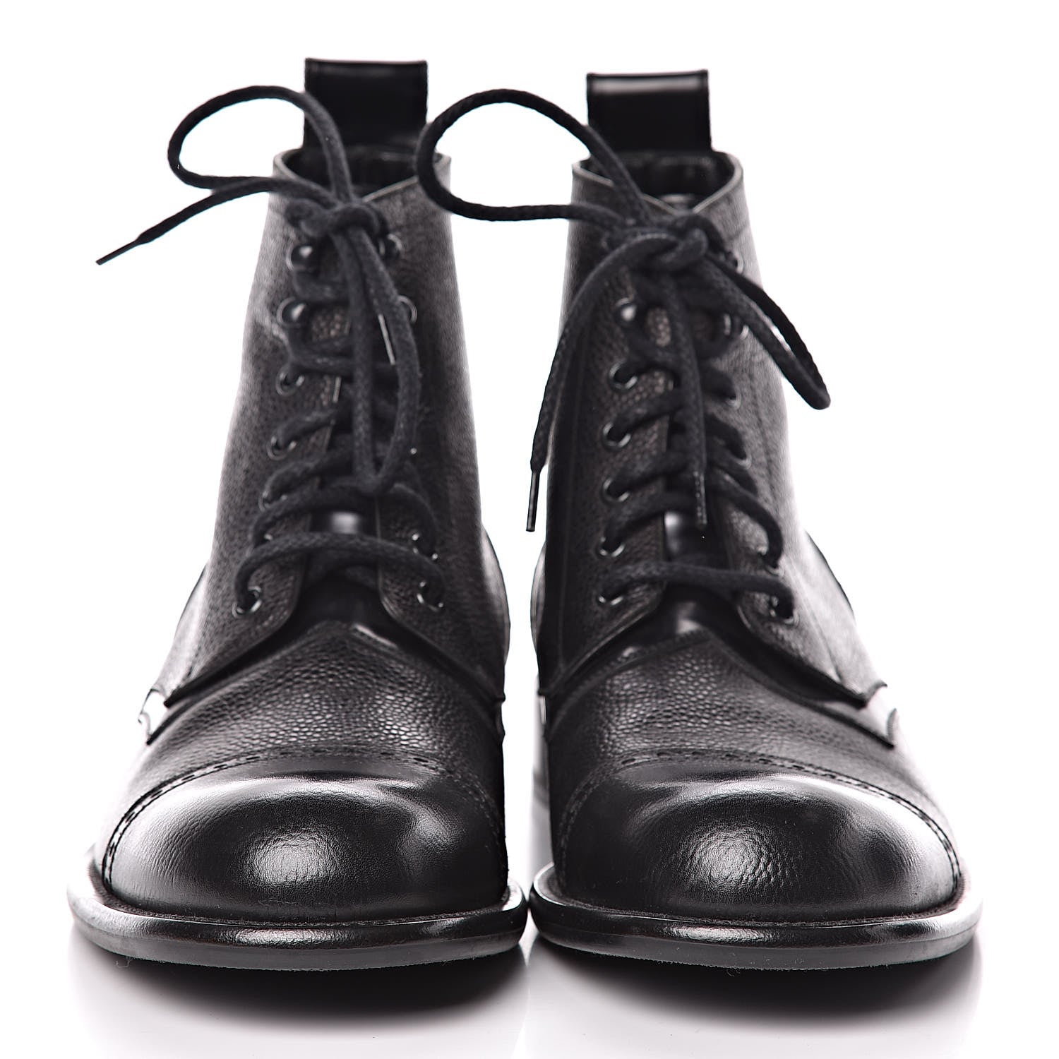 Louis Vuitton Calfskin Grained Winter Feel Ankle Boots 9 Black 2 of 10