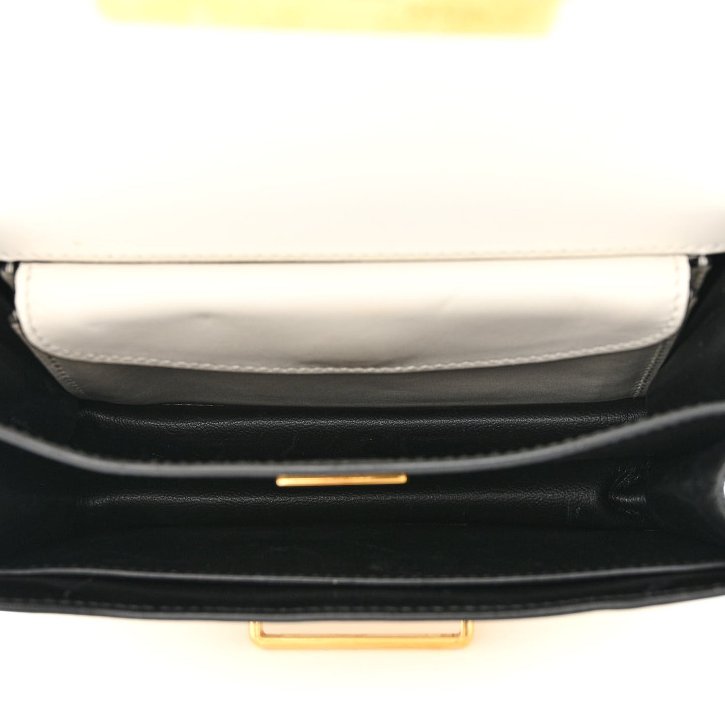 City Calf Raffia Saffiano Cahier Bag Naturale White