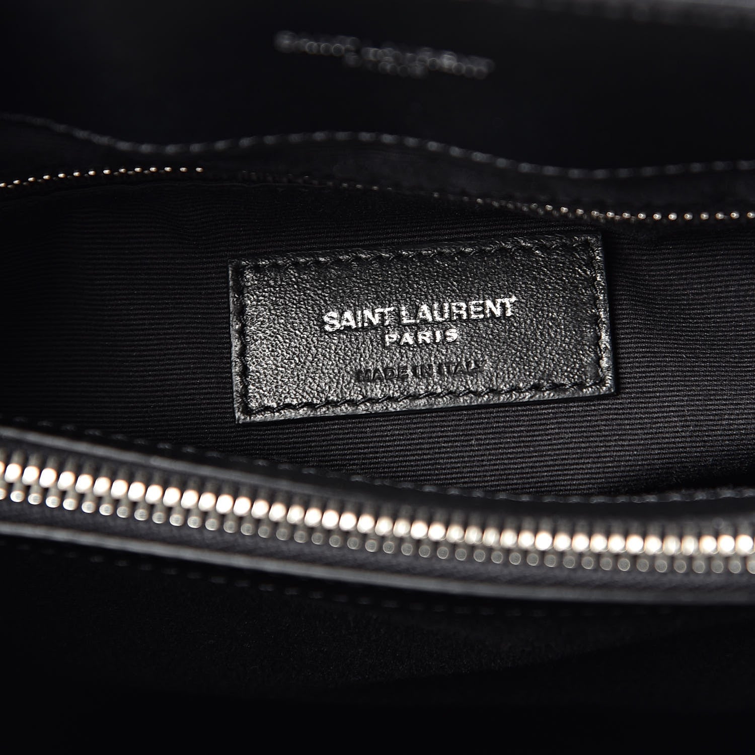 Saint Laurent Calfskin Y Quilted Monogram Medium Loulou Chain Satchel Black 6 of 10