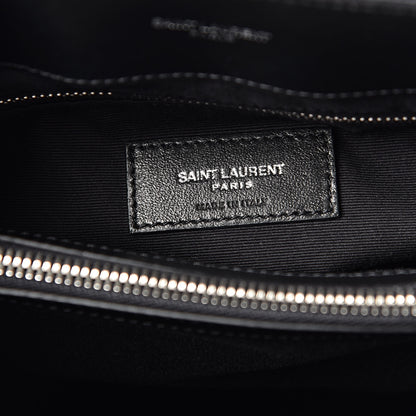 Saint Laurent Calfskin Y Quilted Monogram Medium Loulou Chain Satchel Black 6 of 10