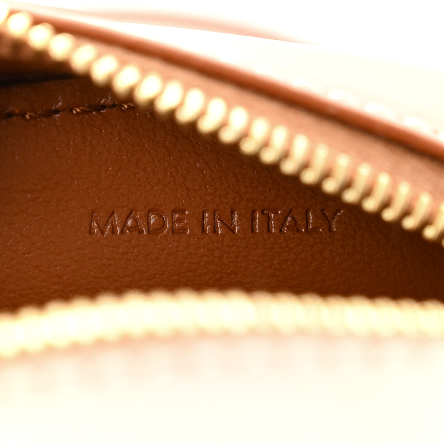 Smooth Calfskin Cuir Small Triomphe Oval Crossbody Purse Tan