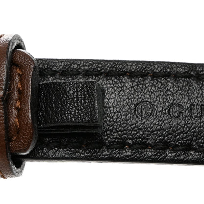 Gucci Moon Calfskin Nickel Interlocking G 20mm Belt 70 28 Brown 7 of 7