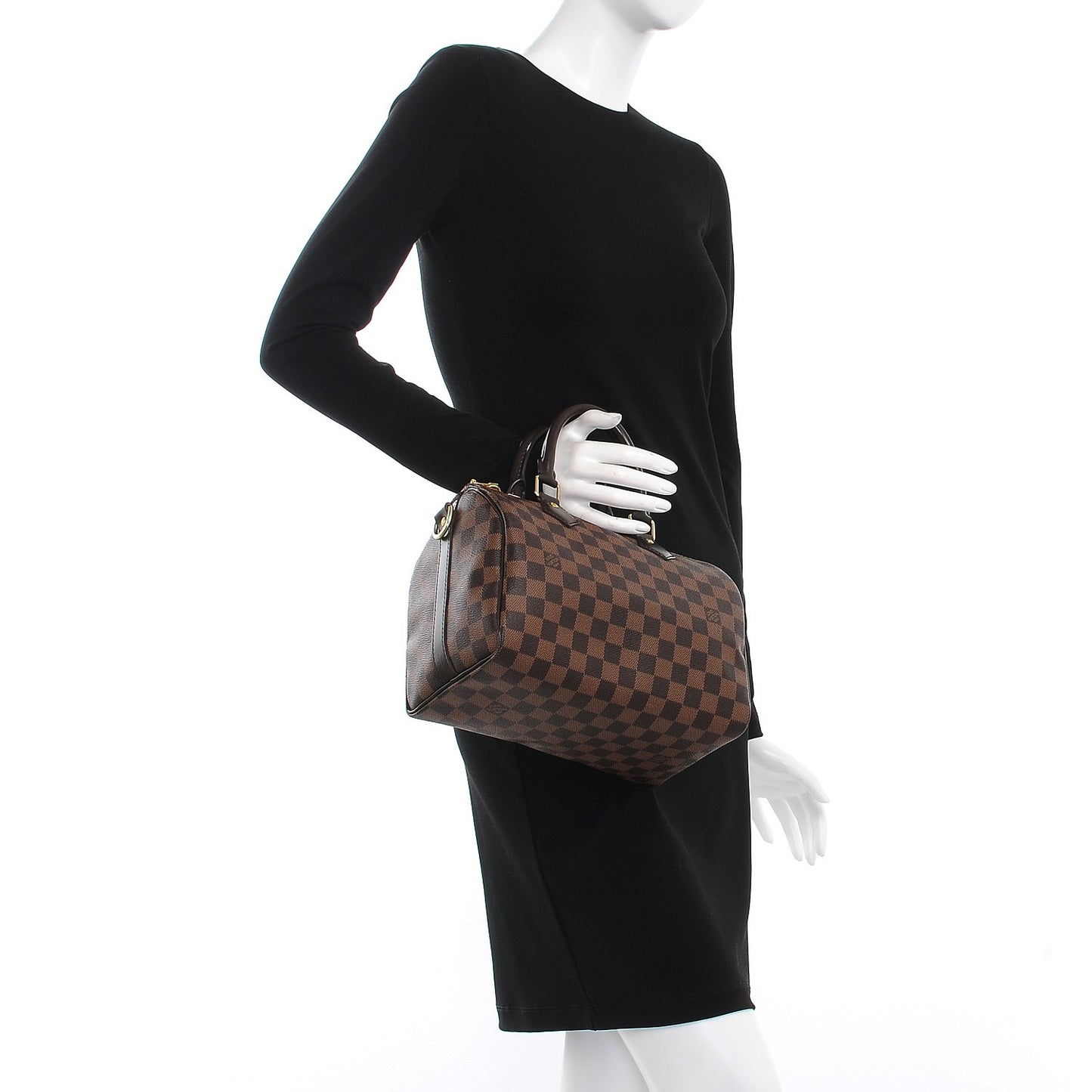 Damier Ebene Speedy Bandouliere 25