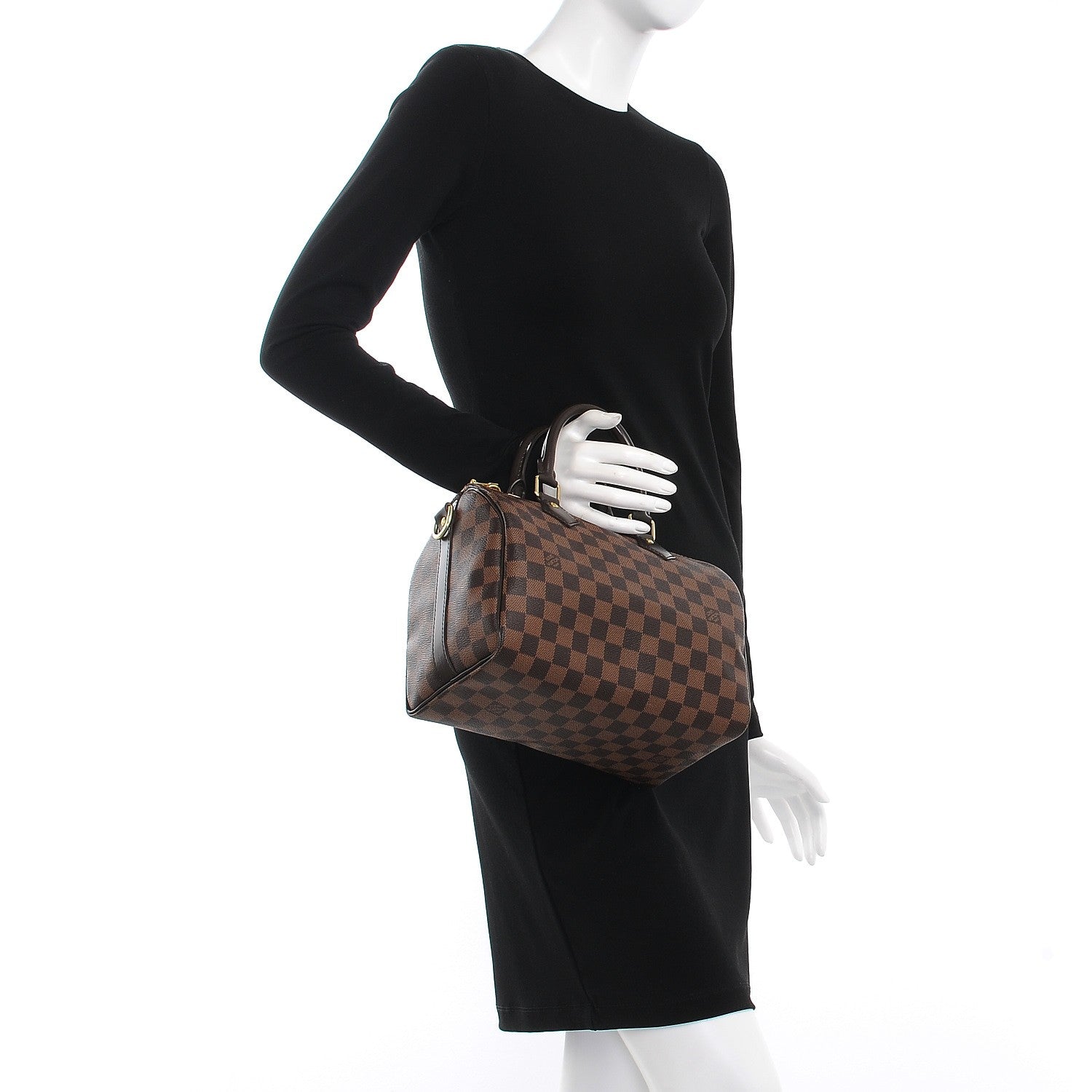 Louis Vuitton Damier Ebene Speedy Bandouliere 25 3 of 9