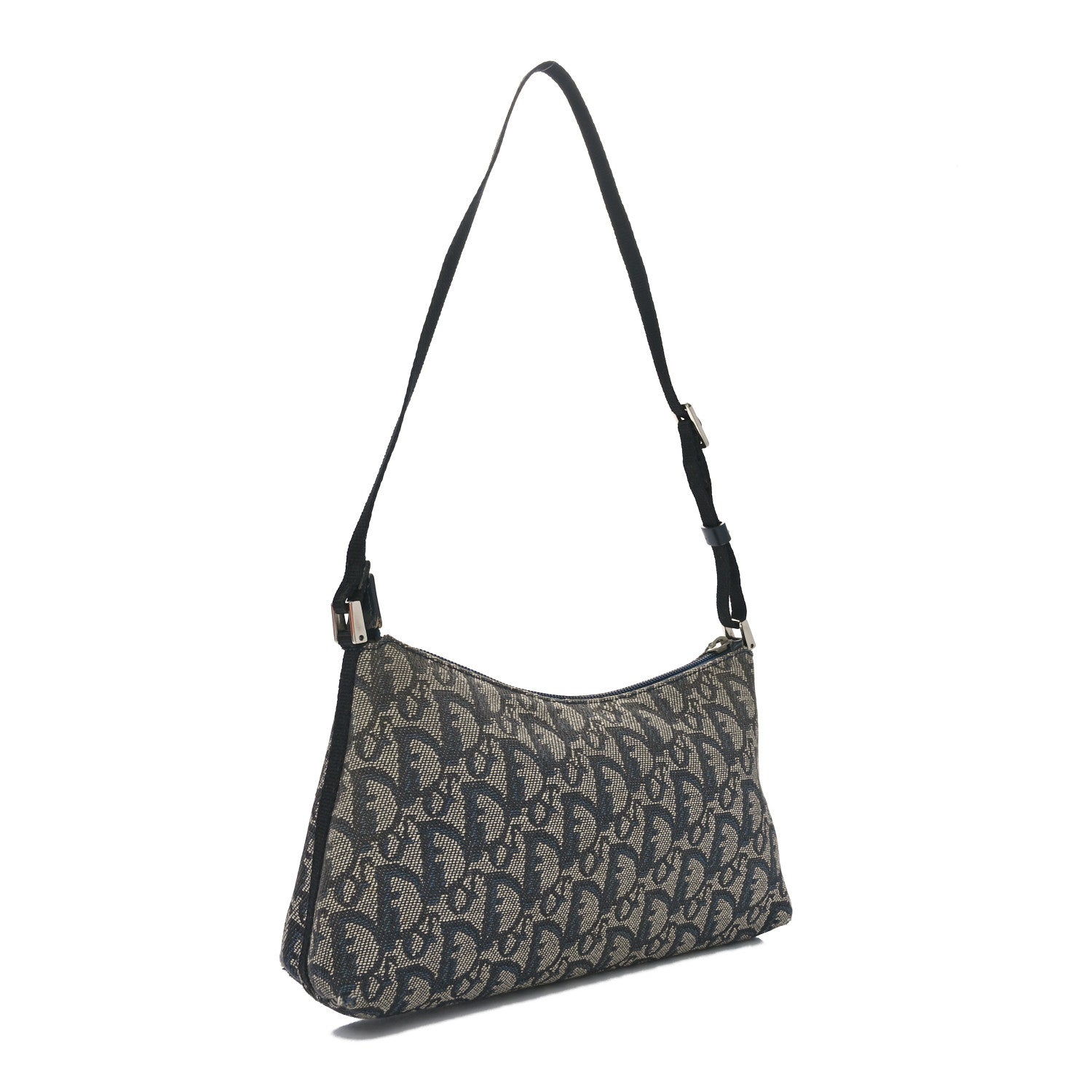 Christian Dior Monogram Shoulder Bag Pochette Black 3 of 12