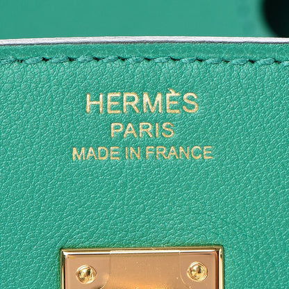 Hermes Swift Birkin 25 Vert Vertigo 10 of 31
