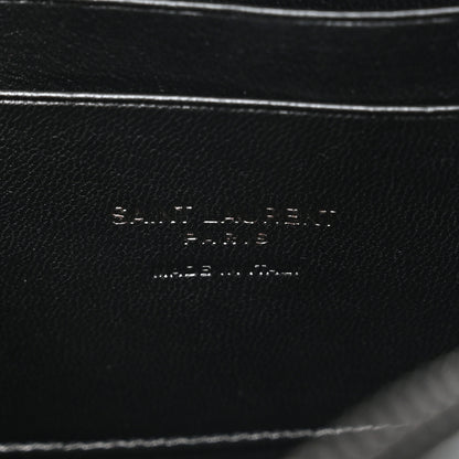 Saint Laurent Patent Calfskin Matelasse Monogram Mini Lou Camera Bag Black 6 of 10