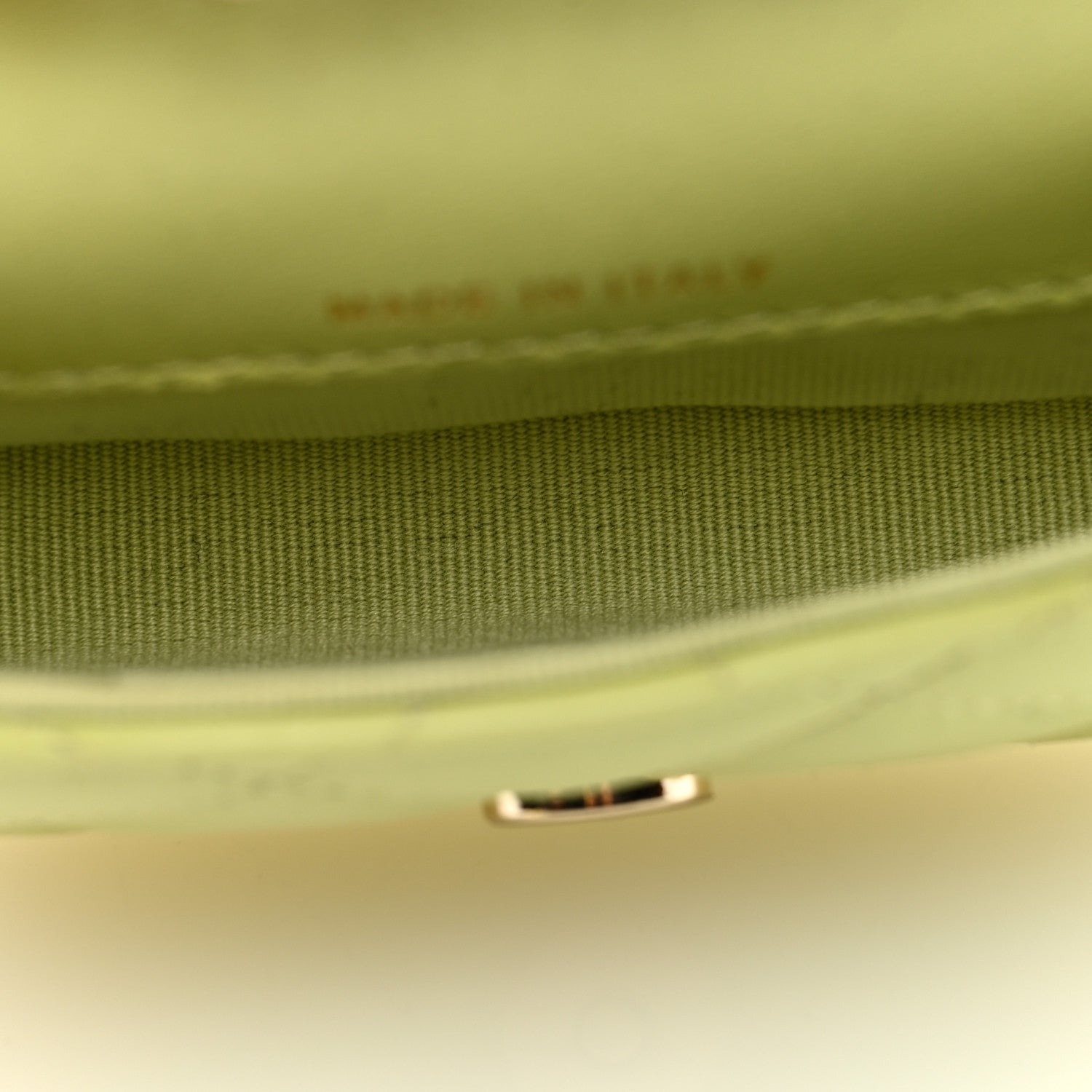 Chanel Lambskin Quilted Mini Chain Belt Bag Light Green 5 of 10