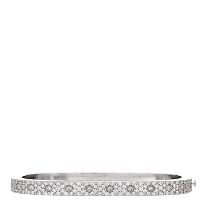 Roberto Coin 18K White Gold Diamond Pois Moi Single Row Pave Bracelet 1 of 3