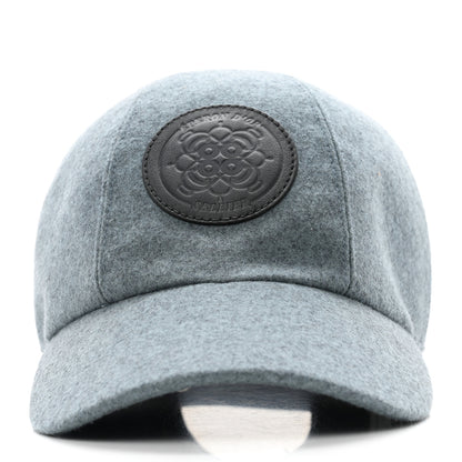 Hermes Cashmere Serena Eperon d'Or Cap 58 Bleu Lichen Indigo 3 of 10