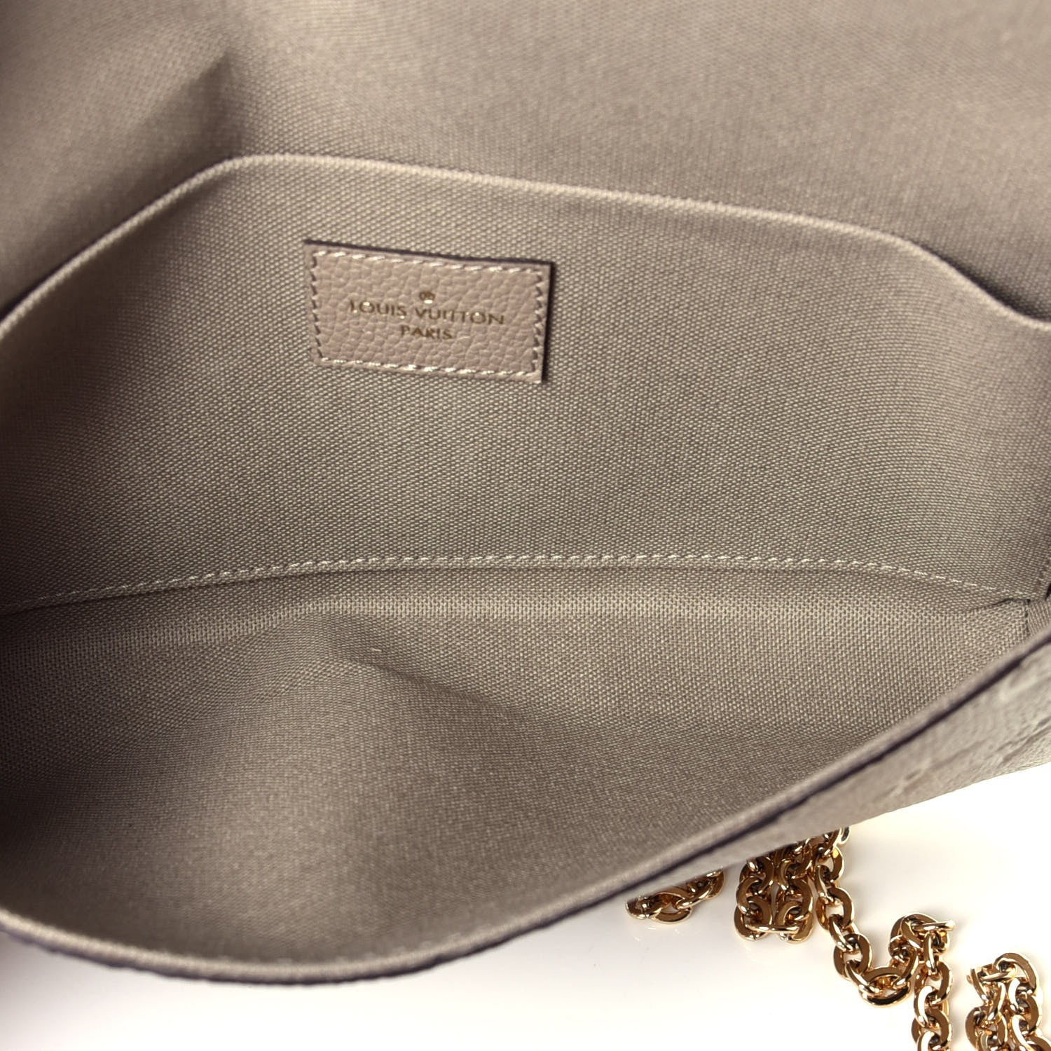 Louis Vuitton Empreinte Pochette Felicie Chain Wallet Tourterelle 6 of 10