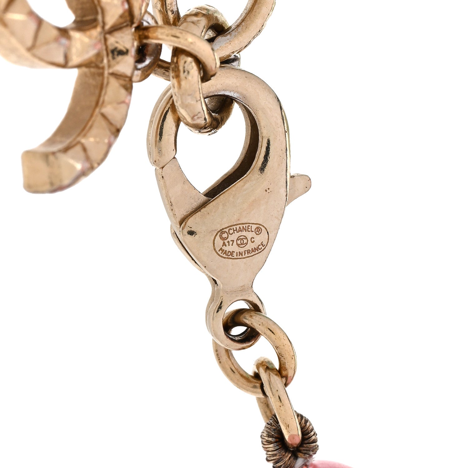 Chanel Pearl Cuba CC Bracelet Gold Multicolor 4 of 5