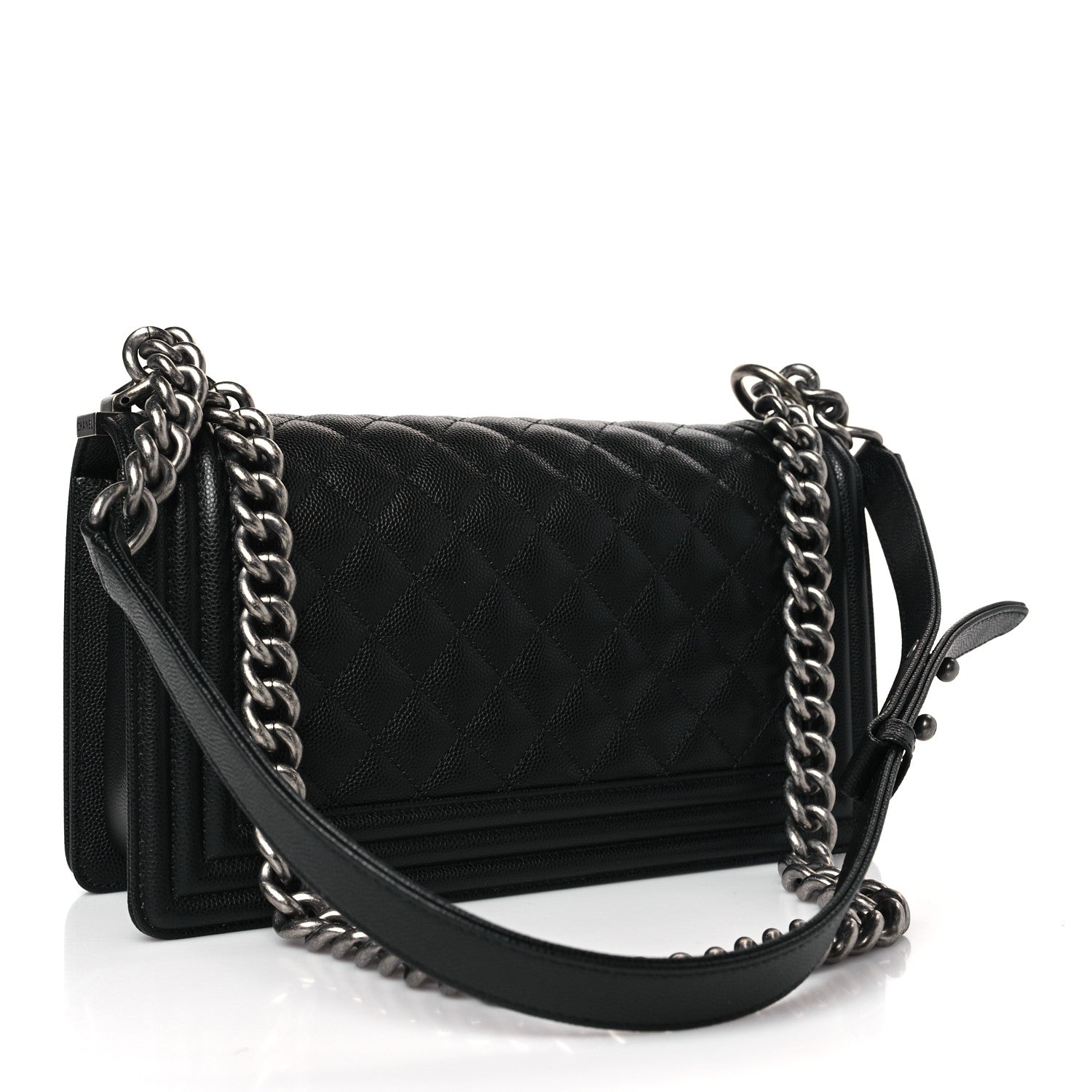 Chanel Caviar Quilted Medium Boy Flap Black 3 of 9