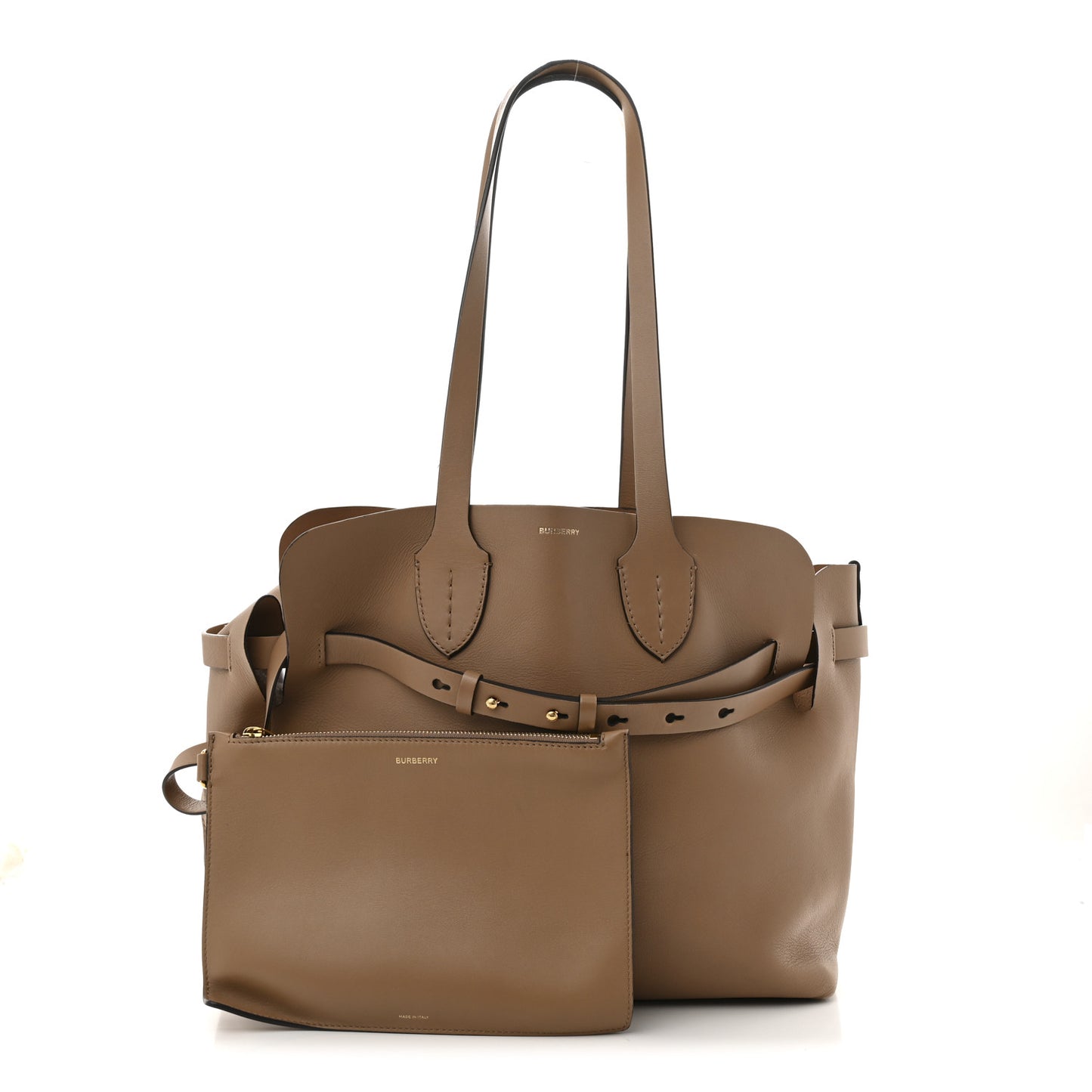 Soft Smooth Calfskin Medium Tote Camel