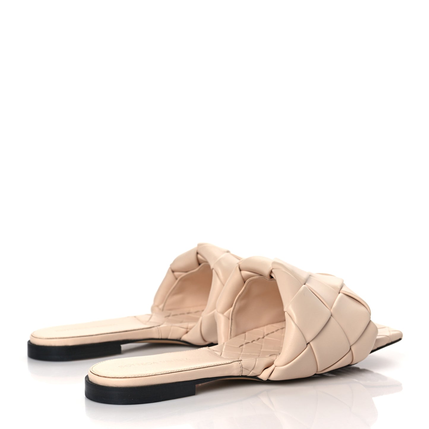 Nappa Maxi Intrecciato Lido Flat Sandals 39.5 Bandage