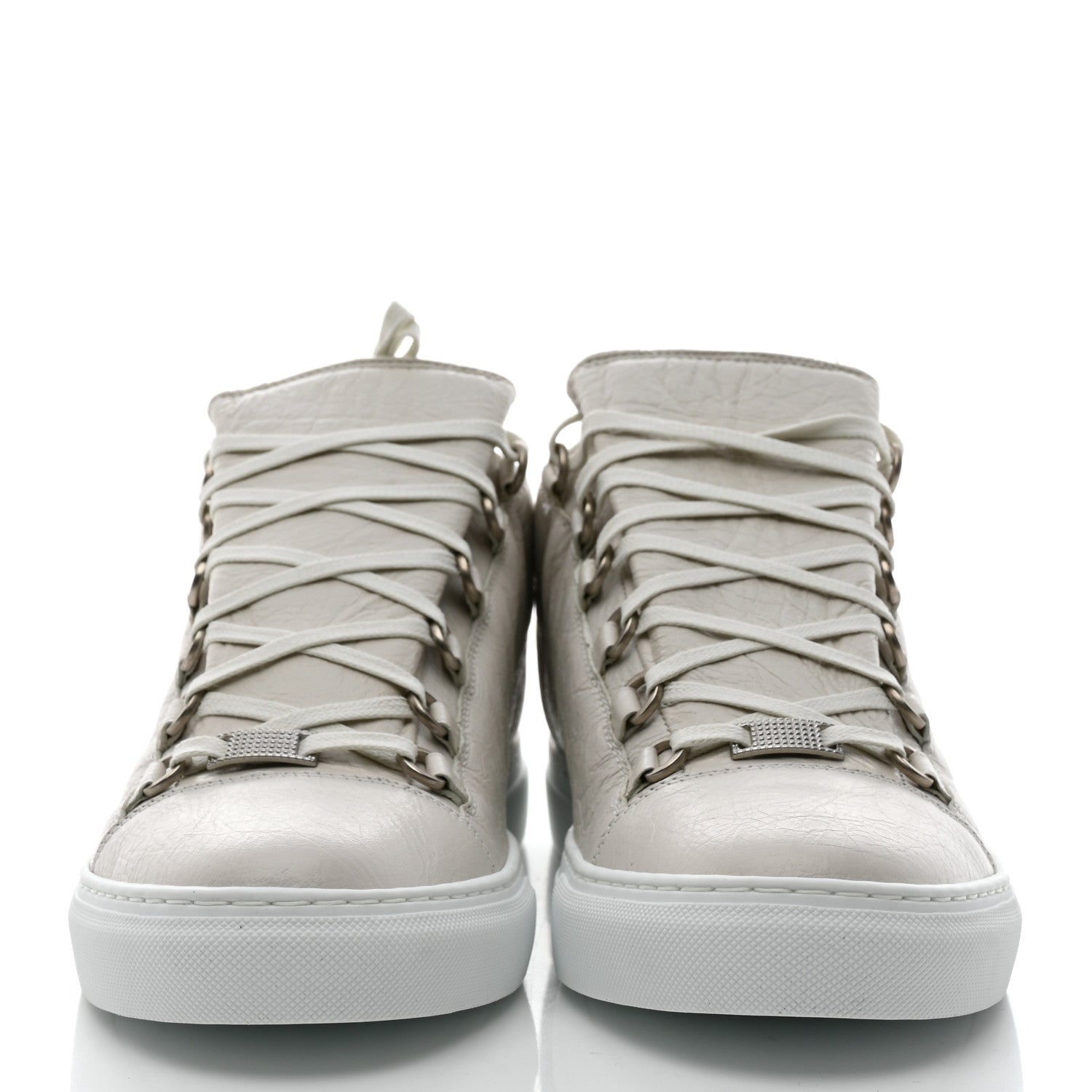 Balenciaga Agneau Arena Opaque Mens Low Top Sneakers 43 Extra White 2 of 10