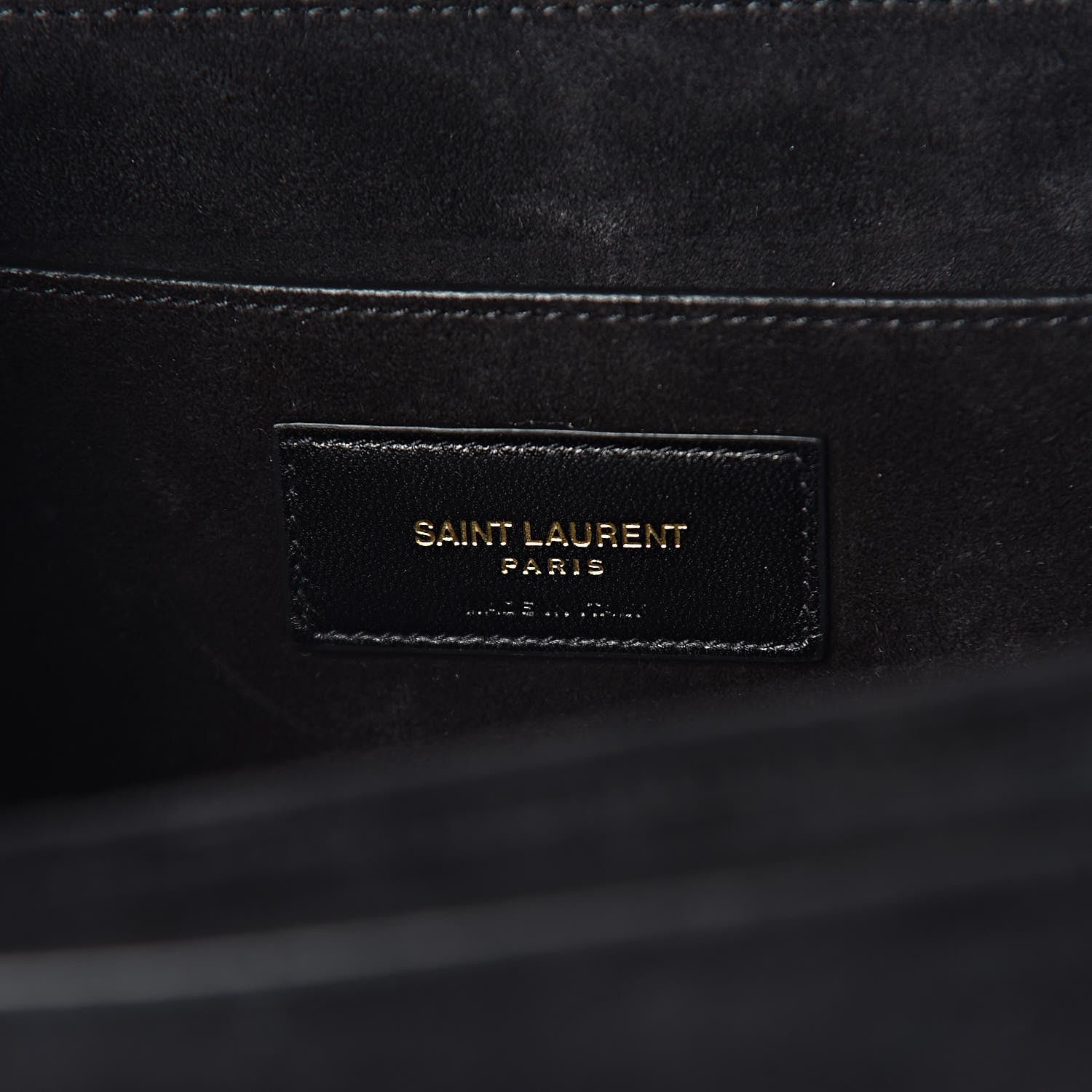 Saint Laurent Smooth Calfskin Suede Medium Bellechasse Black 6 of 11