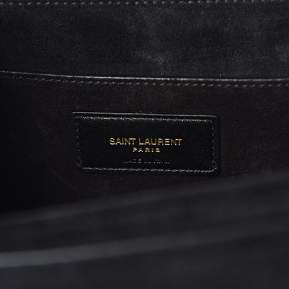 Saint Laurent Smooth Calfskin Suede Medium Bellechasse Black 6 of 11