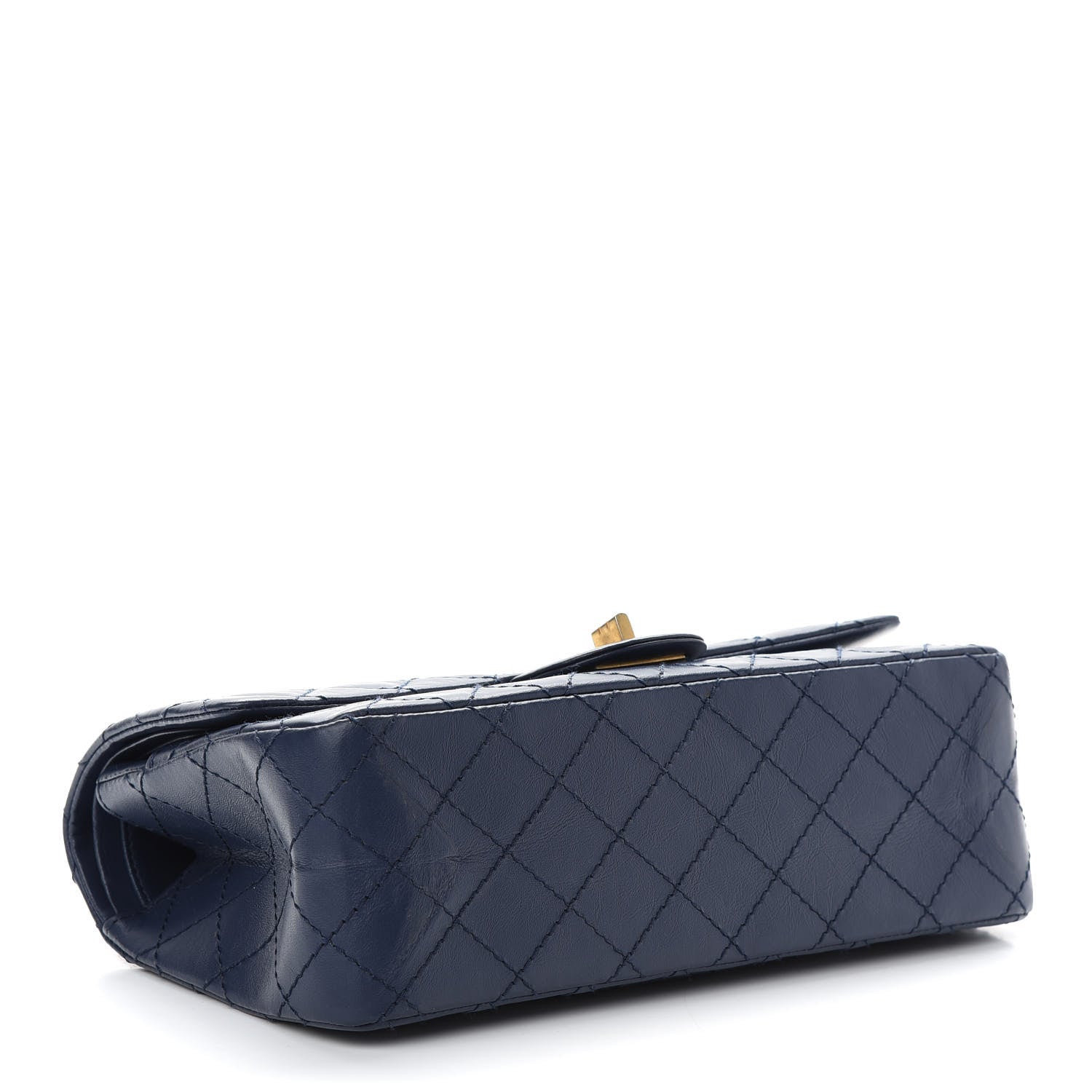 Chanel Aged Calfskin Quilted 2.55 Reissue 225 Flap Navy 3 of 8