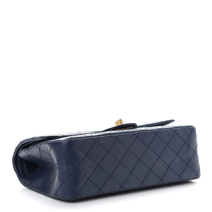 Chanel Aged Calfskin Quilted 2.55 Reissue 225 Flap Navy 3 of 8