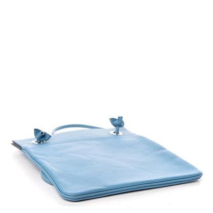 Hermes Milo Lambskin Swift Mini Aline Bleu Du Nord 4 of 10