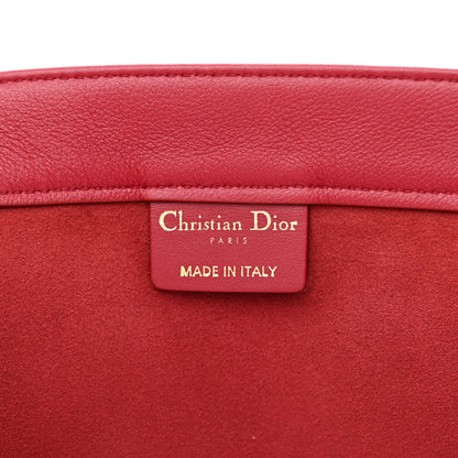 Christian Dior Calfskin Embossed Large Book Tote Red 6 of 15